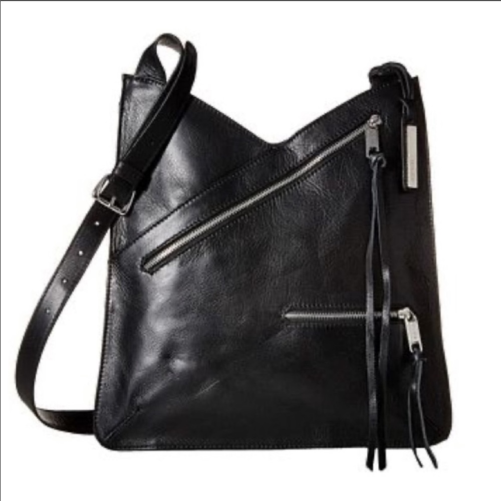 Joe’s Jeans Josie Black Leather Crossbody Bag